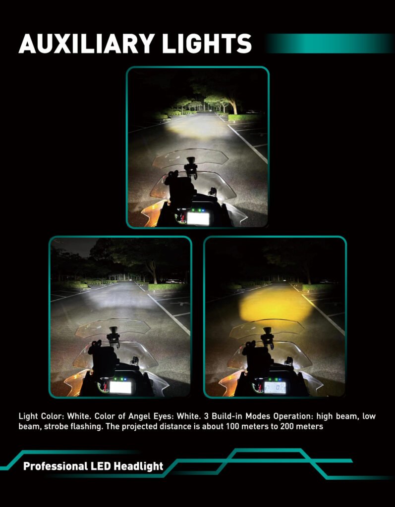 Motorcycle lighting effects feedback