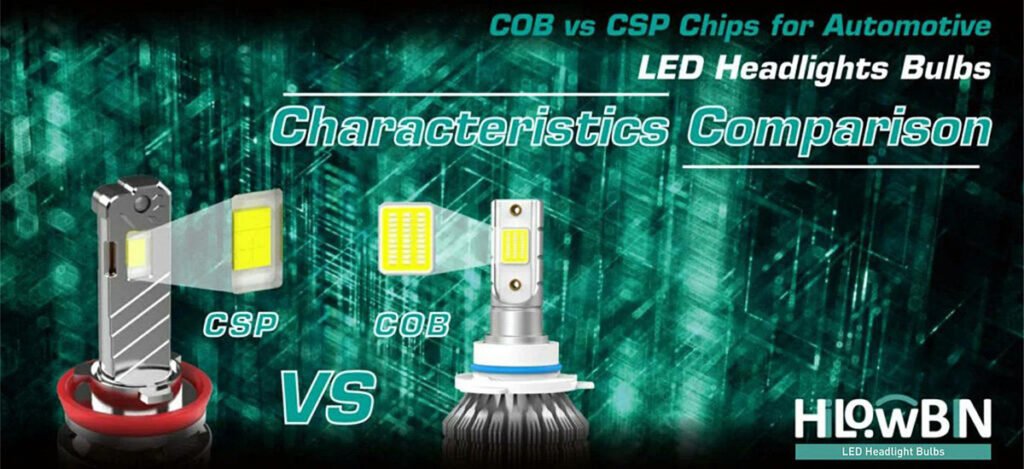 COB vs CSP Chips for Automotive LED Headlights Bulbs: Characteristics Comparison